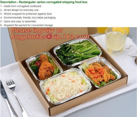 Food BakingAluminium Food Containers With Lids Heavy Duty Disposable Aluminum Foil For Catering Party Meal Prep Freezer