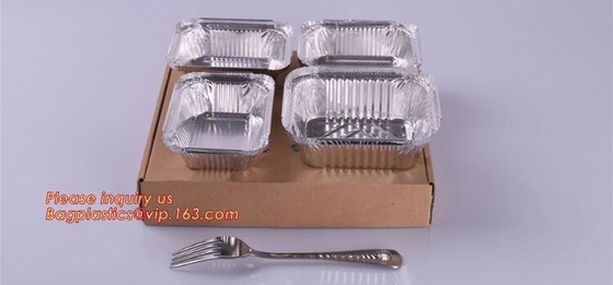 Airline Sealable Aluminum Foil Containers With Lids Aluminum Pans Take Out Containers 1 Lb Tin Pans - Disposable Food