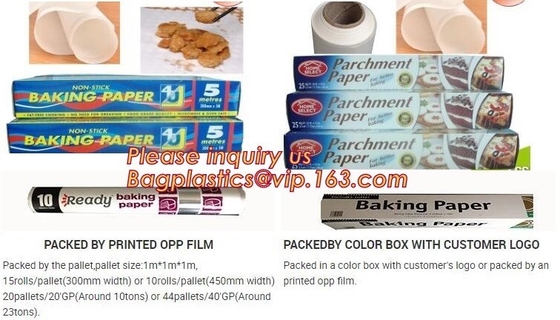 Food Wrapping Use Greaseproof Printed Baking Paper Parchment Paper For Barbecue, 40gsm Greaseproof Cooking Baking