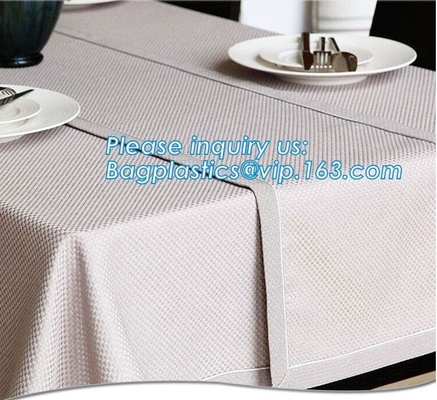 Festive Xmas Tablecloths Non-wovens Santa Claus Table Cover Toppers Kitchen Dining, Party, Holiday