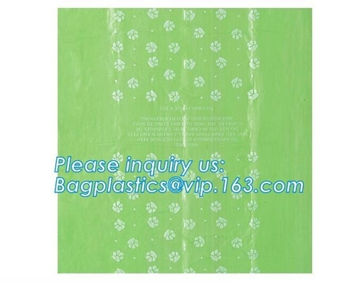 Scented Pet Waste Bags with Dispenser, customized biodegradable pet waste dog poop bag, 1000 Pet Waste Disposal Dog Poop