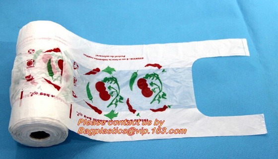 Tall Kitchen Bags With Handles, Reusable And Disposable Grocery Bags Biodegradable, BPA-Free Plastic Grocery Bags