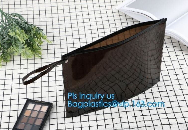 k bag with handle & slider, reclosable pvc clear plastic slider k bag, Reusable slider white small nylon cle