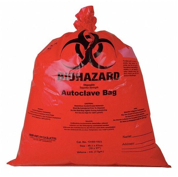 Autoclave Bags, Pouches, Biohazard Waste Bags, Biohazard Garbage, Waste Dispos, Medical Clinics, Doctors Offices Nursing
