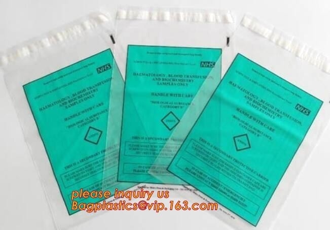 wholesale custom printed ldpe k kangaroo pouch plastic zipper bag zip lock biohazard specimen bags with pocket