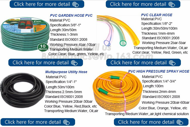 Transparent PVC Spiral Pipe Plastic Hose With Spring Steel Wire Reinforcement Fire Hose