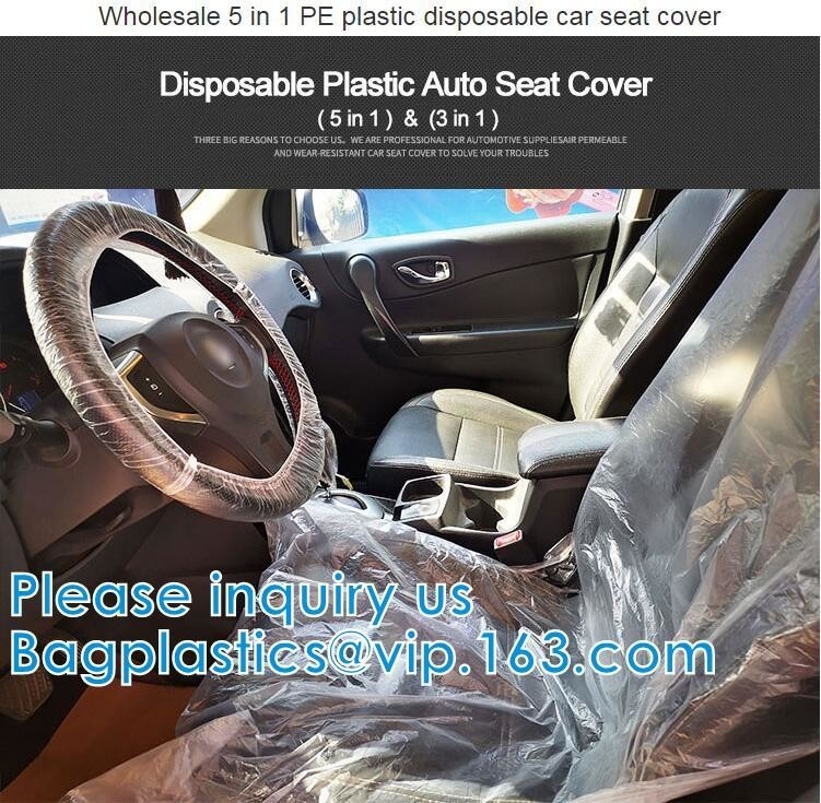 Biodegradable Compost Car Floor Mat Auto Disposable Steering Wheel Seat Cover Interior Accessories Steering Tire Bags
